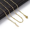 Rack Plating Brass Satellite Chain Necklaces for Women NJEW-A035-01G-1