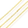 Rack Plating Brass Cable Chains CHC-M001-04G-01-1
