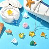 20Pcs 10 Styles Ocean Theme Resin Pendants RESI-CJ0003-52-6