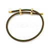 Braided Steel Wire Bracelets Making BJEW-H610-02G-34-1