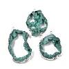 Dyed Nuggets Natural Druzy Geode Agate Big Pendants G-M287-08-S-1