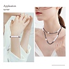 3Pcs Natural Shell & Plastic Pearl Flower & Glass Beaded Necklaces and Stretch Bracelet Set SJEW-SW00010-01-7
