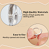 Anti-Tarnish 1 Pair Rhodium Plated 925 Sterling Silver Hoop Earrings STER-BBC0006-31P-4