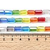 Electroplate Transparent Gradient Color Glass Beads Strands GLAA-F131-02-5