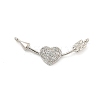 Brass Micro Pave Clear Cubic Zirconia Connector Charms LS-KK-H467-02P-1