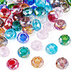 50Pcs 10 Colors Transparent Glass European Beads GPDL-TA0001-13-2