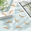 10Pcs Brass Micro Cubic Zirconia Chandelier Components Links KK-GO0002-05-7