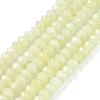 Dyed Natural Malaysia Jade Rondelle Beads Strands X-G-E316-2x4mm-51-1