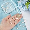 32Pcs 2 Colors Natural Cultured Freshwater Pearl Beads Connector Charms FIND-BBC0002-55-3