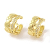 Brass Micro Pave Clear Cubic Zirconia Cuff Earrings for Women EJEW-I305-29G-1