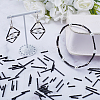 1800Pcs 9 Style Glass Twisted Bugle Beads SEED-CN0001-46-4