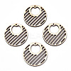 Undyed Natural Poplar Wood Pendants WOOD-TAC0002-57-1