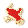 Eco-Friendly Rack Plating Brass Enamel Pendants KK-R143-03A-3