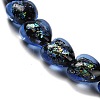 Handmade Dichroic Foil Glass Beads Strands DICH-U001-03I-3