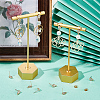 20Pcs Brass Cubic Zirconia Stud Earring Findings KK-BBC0010-86-4