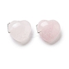 Natural Rose Quartz Pendants G-K371-02P-05-1