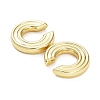 Rack Plating Grooved Donut Brass Cuff Earring EJEW-M226-03G-2