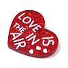 Valentine's Day Printed Opaque Acrylic Pendants FIND-D283-11A-2