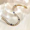 Brass Enamel Link & Charm Bracelets BJEW-Z094-02G-03A-3