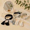 3Pcs 3 Colors Handmade Cotton Cord Braided Bracelets for Women BJEW-GO0002-01-3