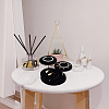 3-Tier Wood Covered Velvet Jewelry Display Risers ODIS-WH0026-13A-7