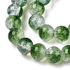 Transparent Crackle Baking Paint Glass Beads X1-DGLA-T003-01C-04-3
