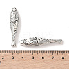 Tibetan Style Zinc Alloy Lotus Flower Pattern Fish Beads LS-X-PALLOY-P078-01-3