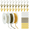 DIY Iron Cable Chains Necklace/Bracelets Jewelry Kits DIY-YW0010-78G-2