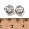Brass Micro Pave Cubic Zirconia Beads KK-Q001-18P-2