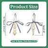 30Pcs 10 Styles Wooden Beaded Pendant Decorations HJEW-AB00736-2