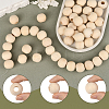 Natural Unfinished Wood Beads WOOD-PA0001-16A-6