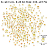 3 Sets Glass Half Round Cabochons GLAA-SC0002-63A-2