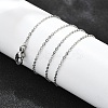 Non-Tarnish 304 Stainless Steel Cable Chain Necklaces NJEW-P248-01P-2