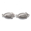 Tarnish Resistant 304 Stainless Steel Box Clasps STAS-P249-04P-2