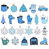 44Pcs 22 Styles Winter Theme Alloy Enamel Pendants ENAM-CJ0006-42-1