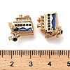 Alloy Enamel European Beads FIND-Q115-05G-3
