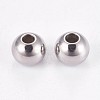 Tarnish Resistant 202 Stainless Steel Rondelle Spacer Beads STAS-F094-06B-P-1-1