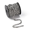 304 Stainless Steel Figaro Chains CHS-K001-32-7mm-4