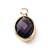 Faceted Glass Pendants KK-WH0046-59G-02-1