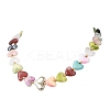 Acrylic Beads & CCB Plastic Beads Beaded Necklaces for Women AC-NJEW-JN06383-2