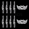 12Pcs Transparent Acrylic Beads TACR-TA0001-77B-4