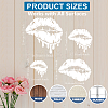 1 Set PET Hollow Out Drawing Painting Stencils DIY-MA0005-22B-4