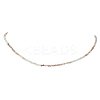 2MM Natural & Synthetic Mixed Gemstone Gradient Color Faceted Round Beaded Necklaces for Women NJEW-JN05865-01-2