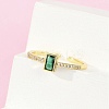 Brass Micro Pave Cubic Zirconia Cuff Rings RJEW-S400-16B-G-3