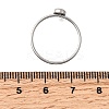 304 Stainless Steel Finger Ring Rhinestone Settings STAS-H237-01B-P-2