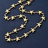 Beach 304 Stainless Steel Sea Animals Link Chain Necklaces for Women NJEW-G178-04G-01-2
