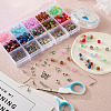 DIY Beaded Dangle Earring Pendant Decoration Making Kit DIY-TA0008-02-5