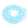 Imitation Jade Electroplate Glass Beads Strands EGLA-A039-J6mm-A03-3