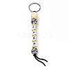 Wood and Plastic Beads Keychain Decorationes KEYC-B016-02-2