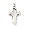 304 Stainless Steel Manual Polishing Big Pendants X-STAS-G267-10AS-2